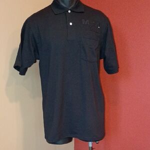 JERZEES Men's Black Polo Shirt with Pocket Size M  NWOT